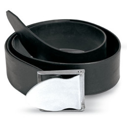 Cintura in gomma fibbia inox